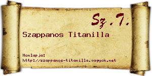 Szappanos Titanilla névjegykártya